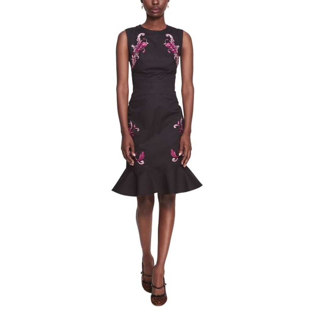 Marchesa Notte Womens  Mini Dress, Black